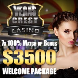 Vegas Crest Casino Bonuses & Reviews